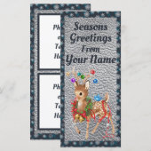  moderne kerstKaart (Voorkant / Achterkant)