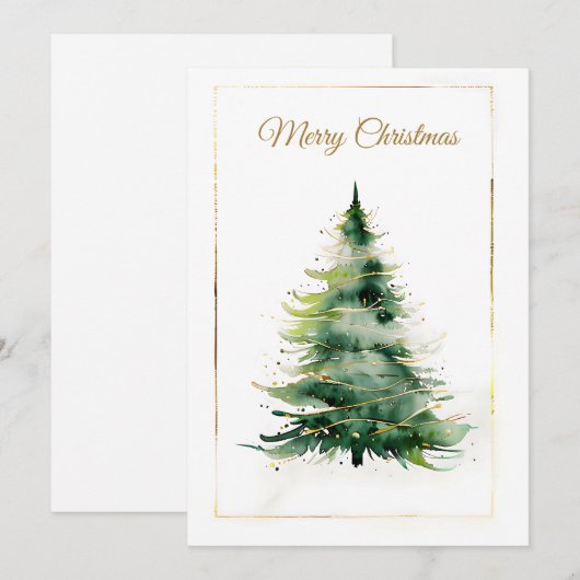 Moderne kerstkaart (Voorkant / Achterkant)