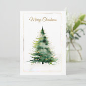 Moderne kerstkaart (Staand voorkant)