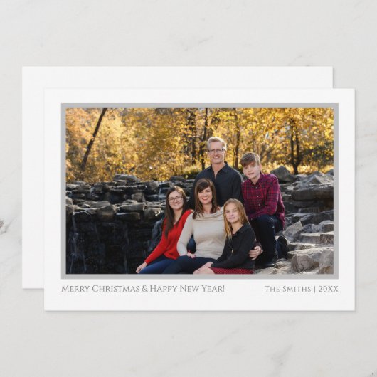 Moderne kerstkaart 1 (Voorkant / Achterkant)