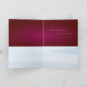 Moderne kerstkaart feestdagen kaart (Binnen)