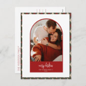 Moderne kerstKaart Feestdagenkaart (Voorkant / Achterkant)