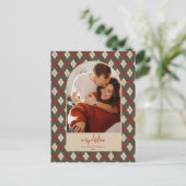 Moderne kerstKaart Feestdagenkaart (Staand voorkant)