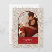 Moderne kerstKaart Feestdagenkaart (Voorkant / Achterkant)