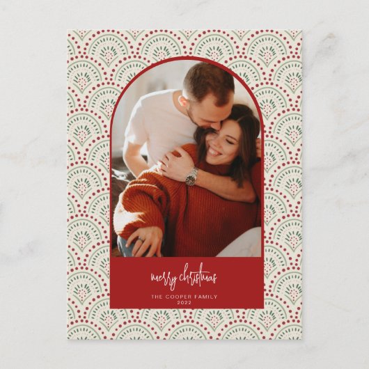 Moderne kerstKaart Feestdagenkaart (Voorkant)