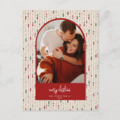 Moderne kerstKaart Feestdagenkaart (Voorkant)