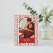 Moderne kerstKaart Feestdagenkaart (Staand voorkant)