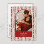 Moderne kerstKaart Feestdagenkaart (Voorkant / Achterkant)