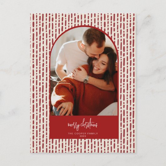 Moderne kerstKaart Feestdagenkaart (Voorkant)