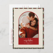 Moderne kerstKaart Feestdagenkaart (Voorkant / Achterkant)