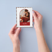 Moderne kerstKaart Flyer (Hand)