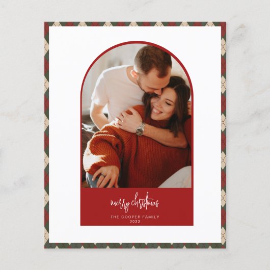 Moderne kerstKaart Flyer (Voorkant)