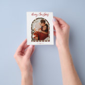 Moderne kerstKaart Flyer (Hand)