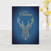 Moderne Kerstkaart Kaart (Gele Bloem)
