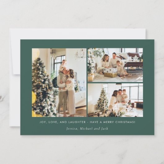 Moderne Kerstkaart | Kerstgroet kaart (Achterkant)