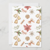 Moderne kerstkaart met 9 foto's (Achterkant)