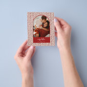 Moderne Kerstkaart met Boog Flyer (Hand)