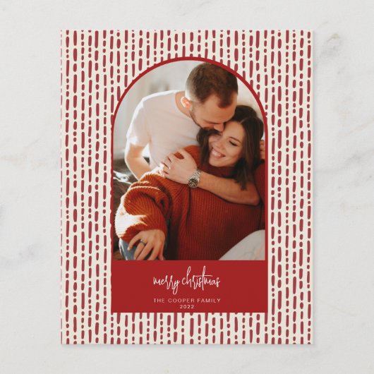 Moderne Kerstkaart met Boog Flyer (Voorkant)