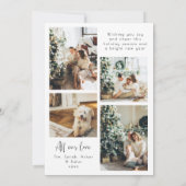 Moderne Kerstkaart met boogfoto Kaart (Achterkant)