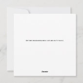 Moderne kerstkaart met één foto (Achterkant)