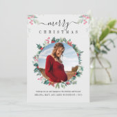 Moderne kerstkaart met Feestdagen (Staand voorkant)