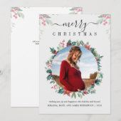 Moderne kerstkaart met Feestdagen (Voorkant / Achterkant)