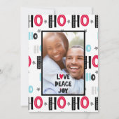 Moderne Kerstkaart met foto - Scandinavische Doodl (Voorkant)