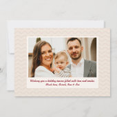 Moderne kerstkaart met fotocollage kaart (Achterkant)