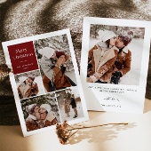 Moderne kerstkaart met meerdere foto's | Kerstkaar Kaart