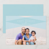 Moderne Kerstkaart met Plaid (Voorkant / Achterkant)