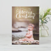 Moderne kerstkaart met prettig gebak (Staand voorkant)