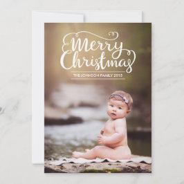 Moderne kerstkaart met prettig gebak