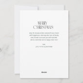 moderne kerstkaart met tekst (Achterkant)