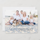 Moderne kerstkaart met twee kerst (Voorkant)