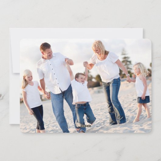 Moderne kerstkaart met twee kerst (Achterkant)