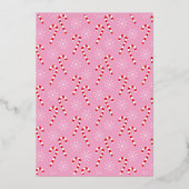 Moderne kerstkaart met verticale foto van uw hond  folie feestdagenkaart (Achterkant)