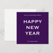 Moderne Kerstkaart met Vet Gedrukt Lettertype | Aa (Voorkant / Achterkant)