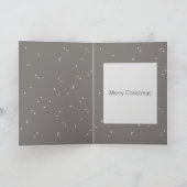 Moderne kerstkaart van ons huis naar dat van u kaart (Binnen)