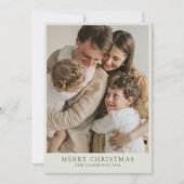 Moderne kerstkaart voor het gezin kaart (Voorkant)