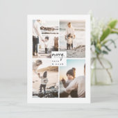 Moderne kerstkaart voor Merry Family (Staand voorkant)