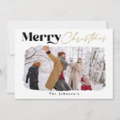 Moderne kerstkaart voor prettige feestdagen (Voorkant)