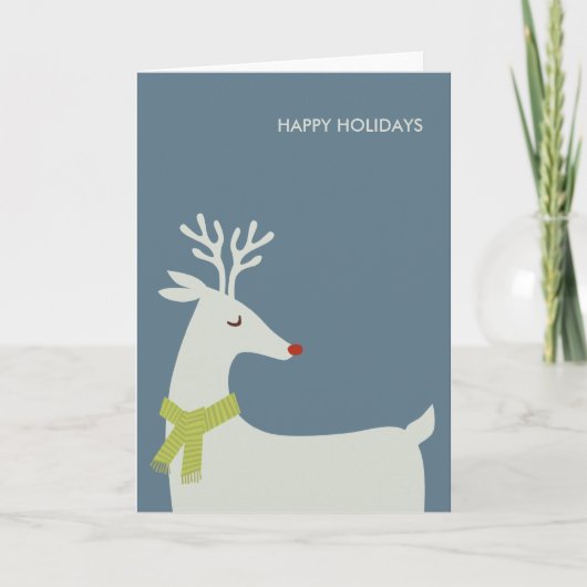 Moderne Kerstkaarten Feestdagen Kaart (Voorkant)