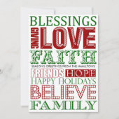 Moderne kerstKaarten Feestdagenkaart (Voorkant)