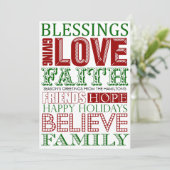 Moderne kerstKaarten Feestdagenkaart (Staand voorkant)