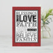 Moderne kerstKaarten Feestdagenkaart (Staand voorkant)