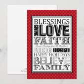 Moderne kerstKaarten Feestdagenkaart (Voorkant / Achterkant)