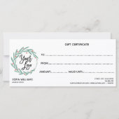 Moderne kerstkaartje Cadeaukaart Voeg Logo toe (Achterkant)