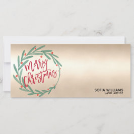 Moderne kerstkaartje Cadeaukaart Voeg Logo toe