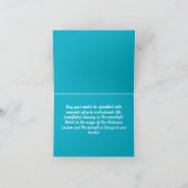 Moderne kerstkaartontwerpen op een blauw (Binnen)