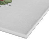 Moderne kerstkardinaal met Vintage Snijplank (Hoek)